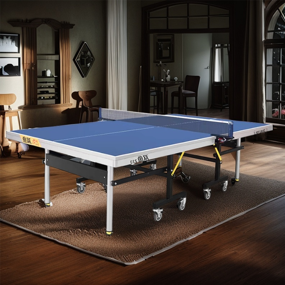 DOUBLE FISH Tennis ITTF Table 233 Net Black&Blue Table-Bats 25mm Play Solo Indoor Pingpong Foldable Balls Approve
