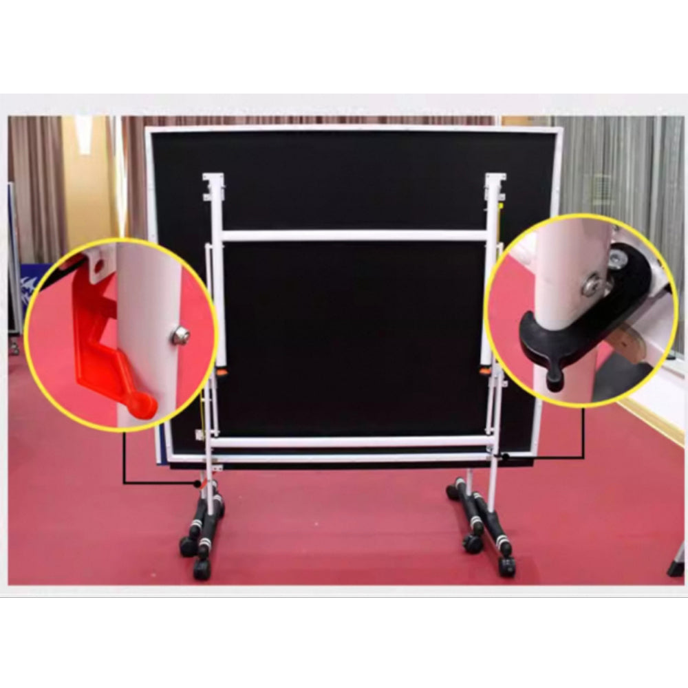 DOUBLE FISH Play Foldable Blue ITTF Table-Bats Balls 286 Indoor Solo Pingpong Tennis Table 18mm Net Approve