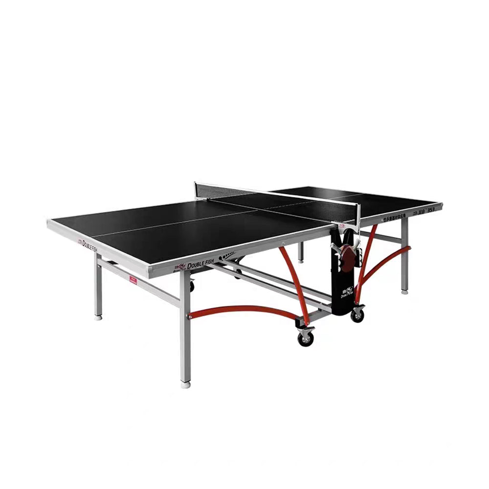 DOUBLE FISH Black Indoor ITTF Balls Pingpong Net 352 Table 18mm Table-Bats Tennis Approve