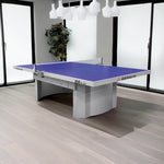 DOUBLE FISH Pong Ball Table Gray&Blue 18mm Bats - Table B330 ITTF Net Indoor Tennis/Ping Approve