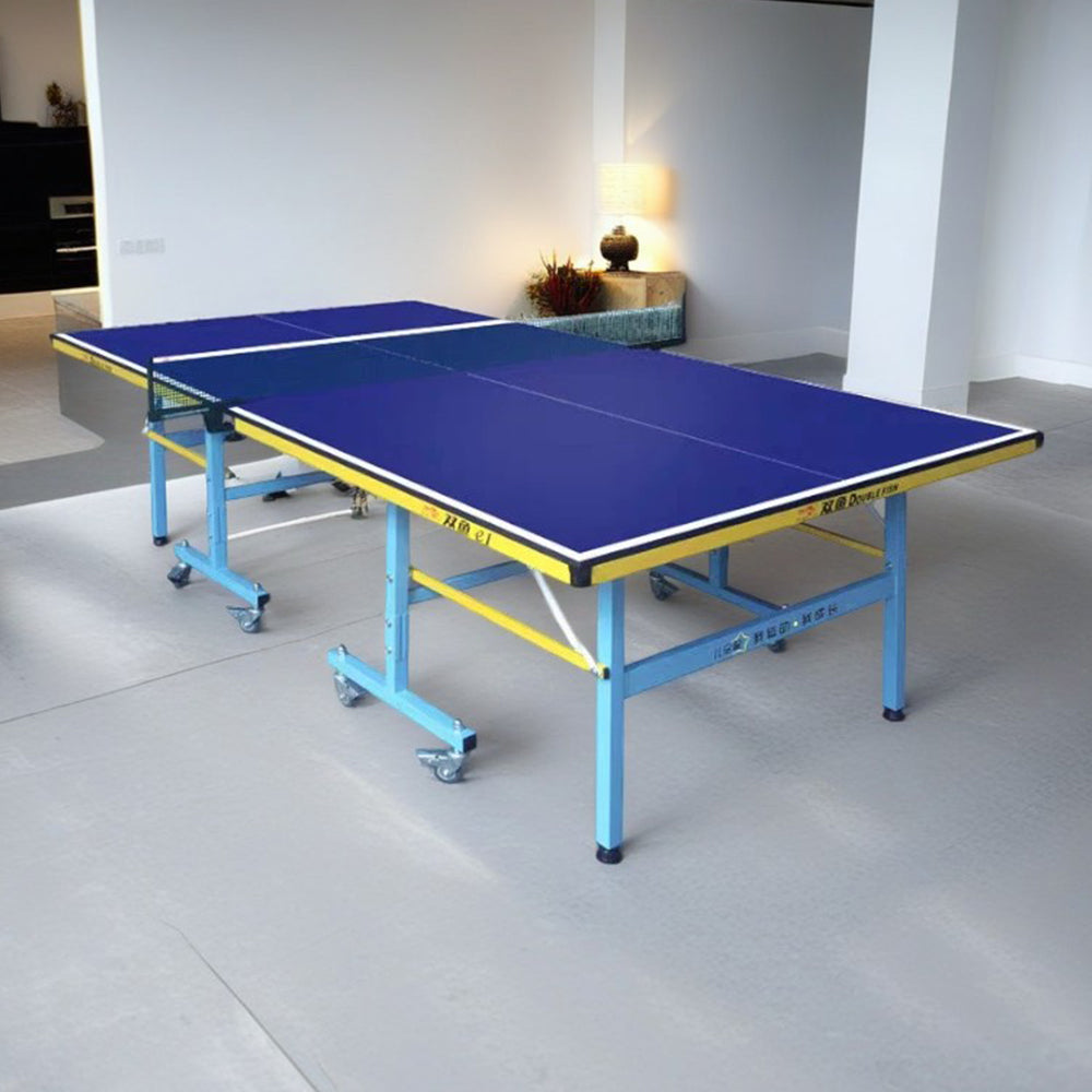 DOUBLE FISH E1 ITTF Balls Net Table Indoor Pingpong Tennis Blue 15mm Table-Bats Approve