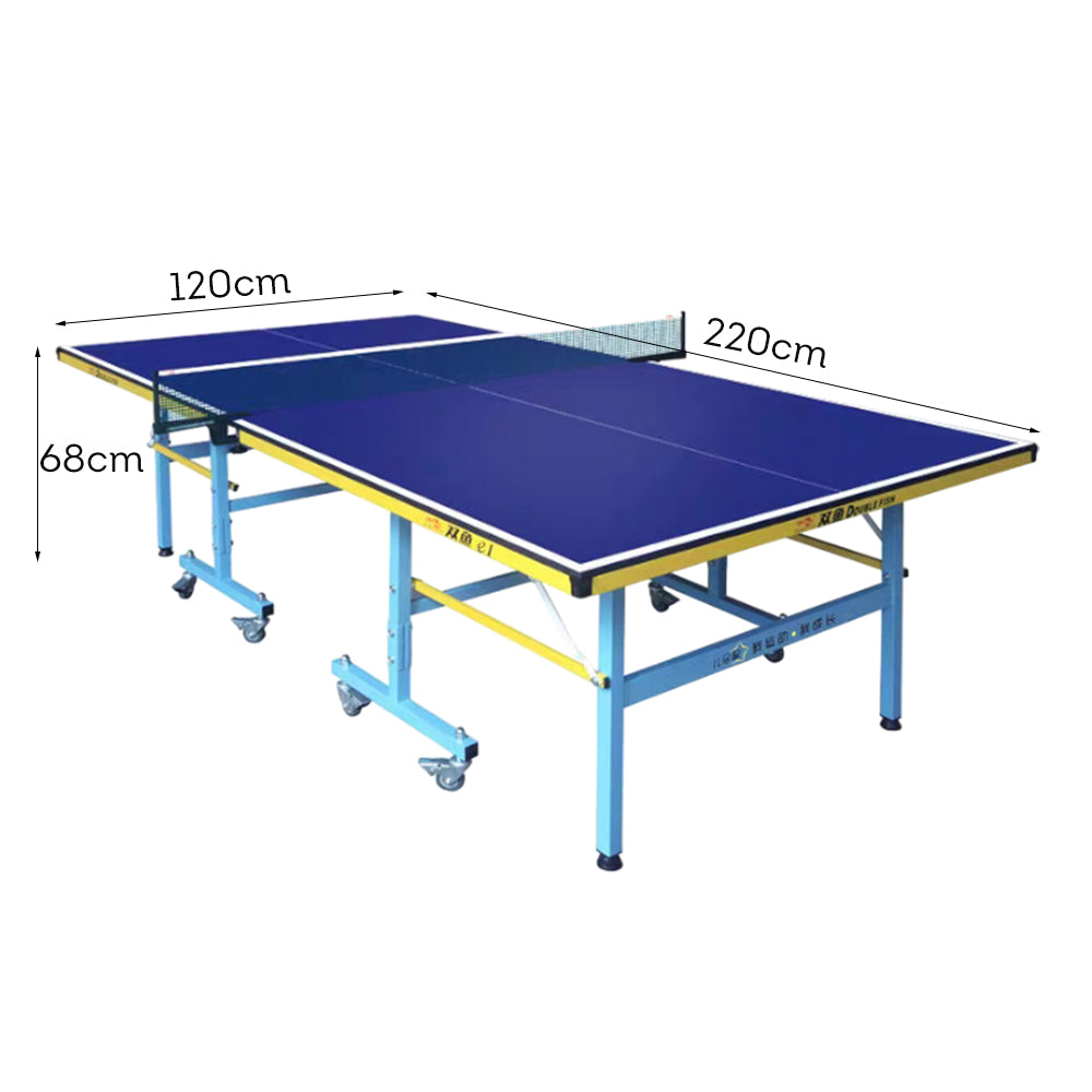 DOUBLE FISH E1 ITTF Balls Net Table Indoor Pingpong Tennis Blue 15mm Table-Bats Approve
