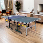 DOUBLE FISH K2 Indoor Balls ITTF Play Solo 15mm Table-Bats Tennis Pingpong Net Foldable Blue Table Approve
