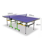 DOUBLE FISH Table Balls Table-Bats Indoor 18mm Net K3 ITTF Play Pingpong Solo Foldable Tennis Blue Approve