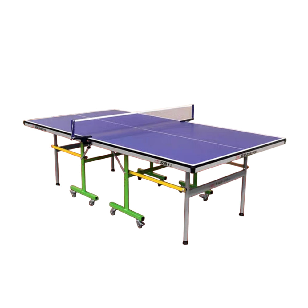 DOUBLE FISH Table Balls Table-Bats Indoor 18mm Net K3 ITTF Play Pingpong Solo Foldable Tennis Blue Approve