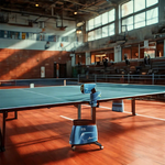 DOUBLE FISH Ball Serving Vertical Super Table Intelligent Tennis Technology 8 Machine-Blue&Black