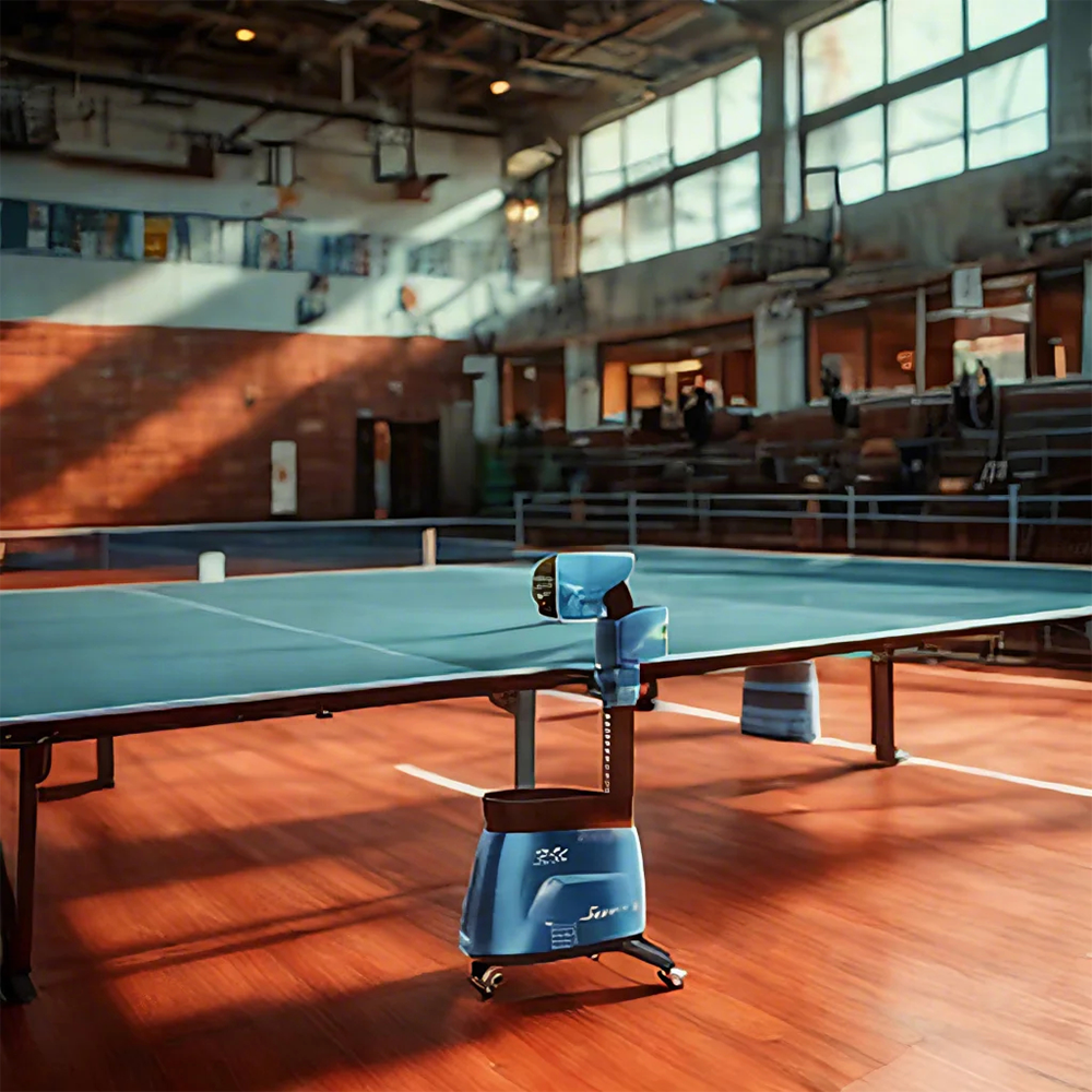 DOUBLE FISH Ball Serving Vertical Super Table Intelligent Tennis Technology 8 Machine-Blue&Black
