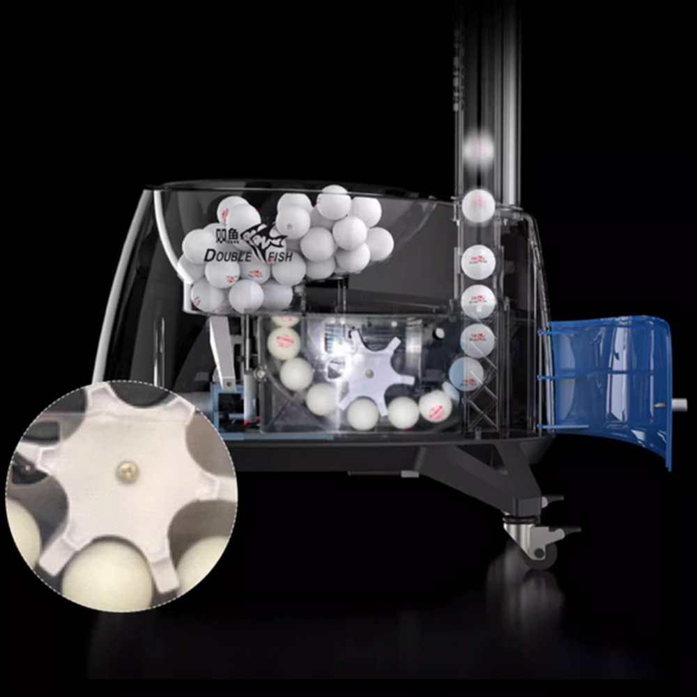 DOUBLE FISH Ball Serving Vertical Super Table Intelligent Tennis Technology 8 Machine-Blue&Black