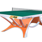 DOUBLE FISH 2 Indoor Net Table 25mm ITTF - Bats Ball Tennis/Ping Table Orange&Green VOLANT Pong Pro KING Approve