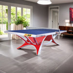 DOUBLE FISH Tennis/Ping 2 Pong KING Table 25mm Bats Net Red&Blue Pro Ball ITTF Indoor - VOLANT Table Approve