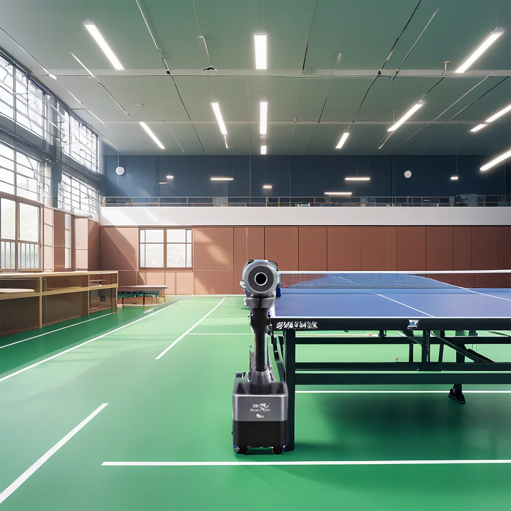 DOUBLE FISH Machine Tennis Serve Chip - Table Intelligent ZC1 Gray