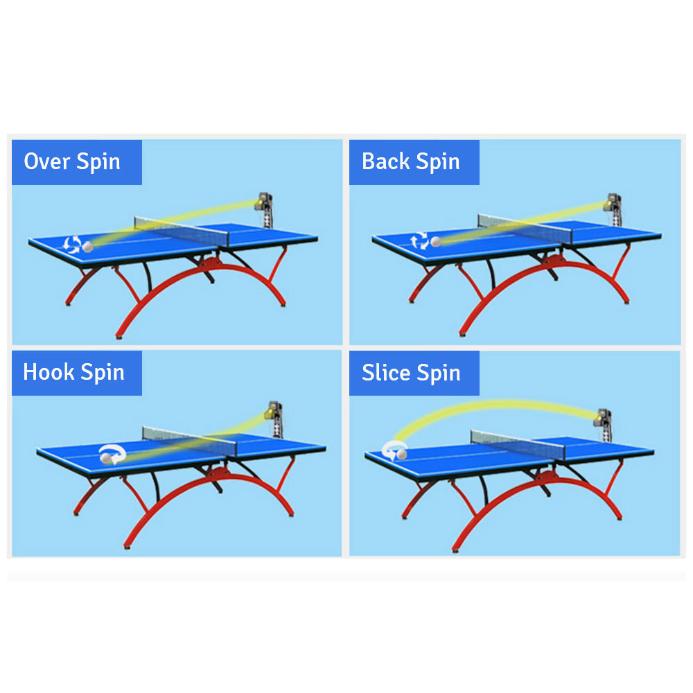 HUIPANG L-B Portable Ping Table Trainer Robot Tennis Standing Pong Training