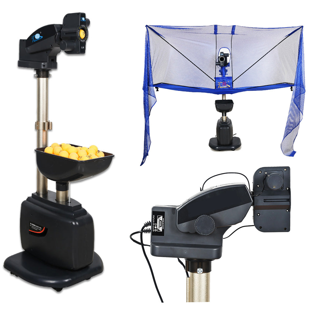 HUIPANG L-B Portable Ping Table Trainer Robot Tennis Standing Pong Training