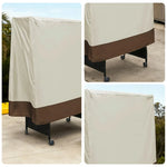ARIX Table Dustproof Tennis Table Cover Indoor Waterproof - Tables Foldable for Suitable and Fabric, Oxford UV-Resistant, Anti-Aging Outdoor and Beige Coffee