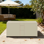 ARIX Table Fabric UV-Resistant Use for Tennis and Suitable and Waterproof - Drawstring, with Oxford Outdoor Cover Indoor Dustproof, - Table Beige