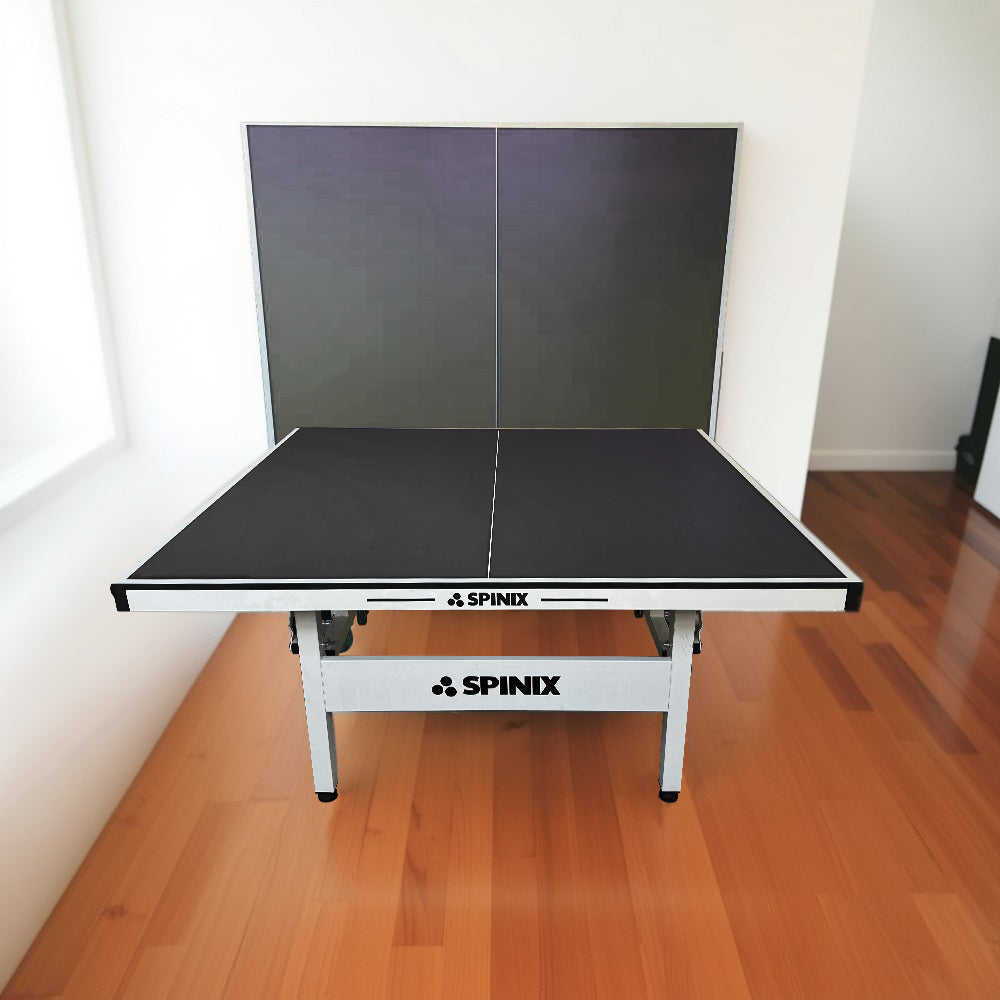 SPINIX Pro Solo Table-Bats 25mm Balls Table Blue&Black Tennis Foldable Indoor Pingpong Play Net