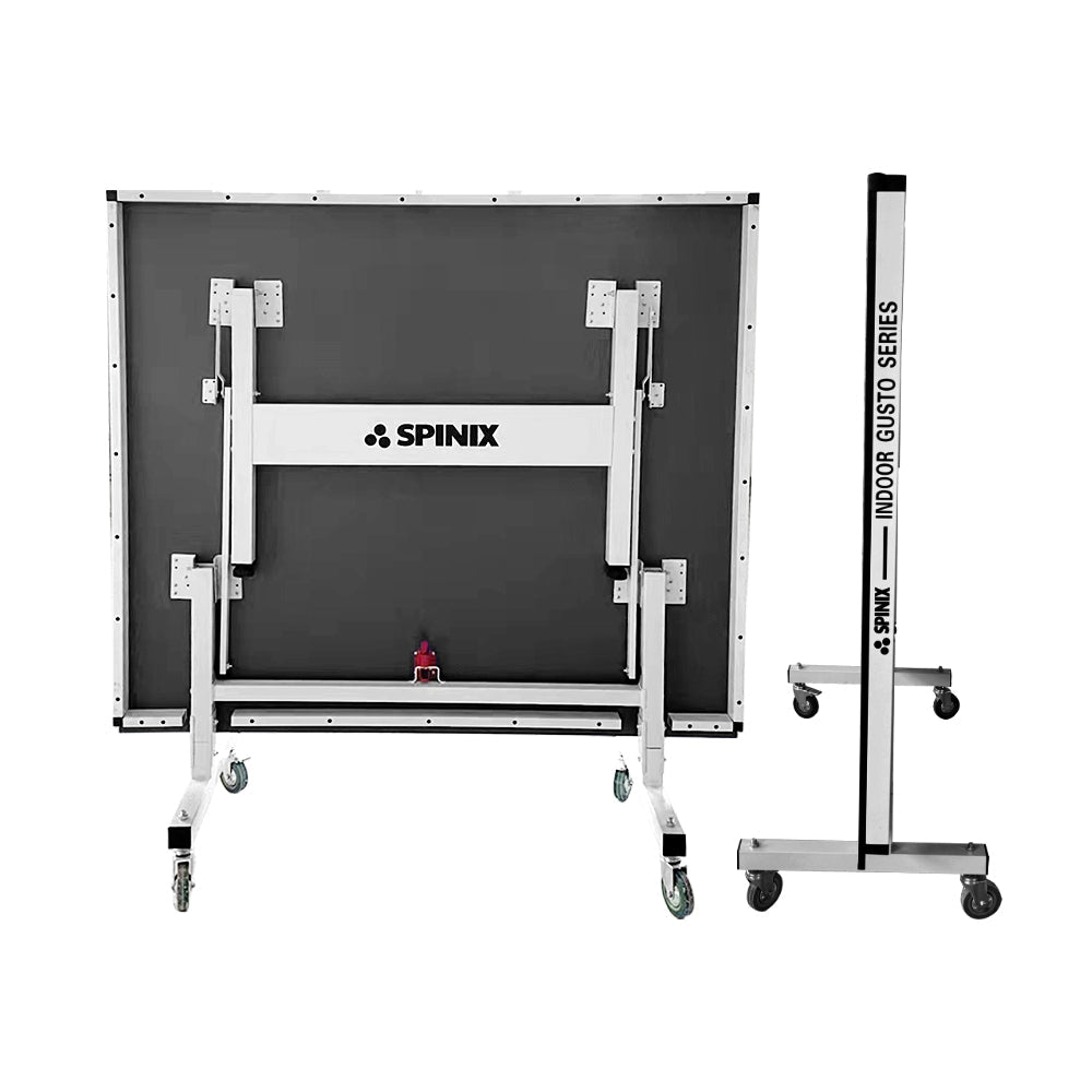 SPINIX Pro Solo Table-Bats 25mm Balls Table Blue&Black Tennis Foldable Indoor Pingpong Play Net