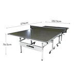 SPINIX 19mm Balls Play Table Pingpong Foldable Solo Table-Bats Top Tennis Indoor Blue&Black Net