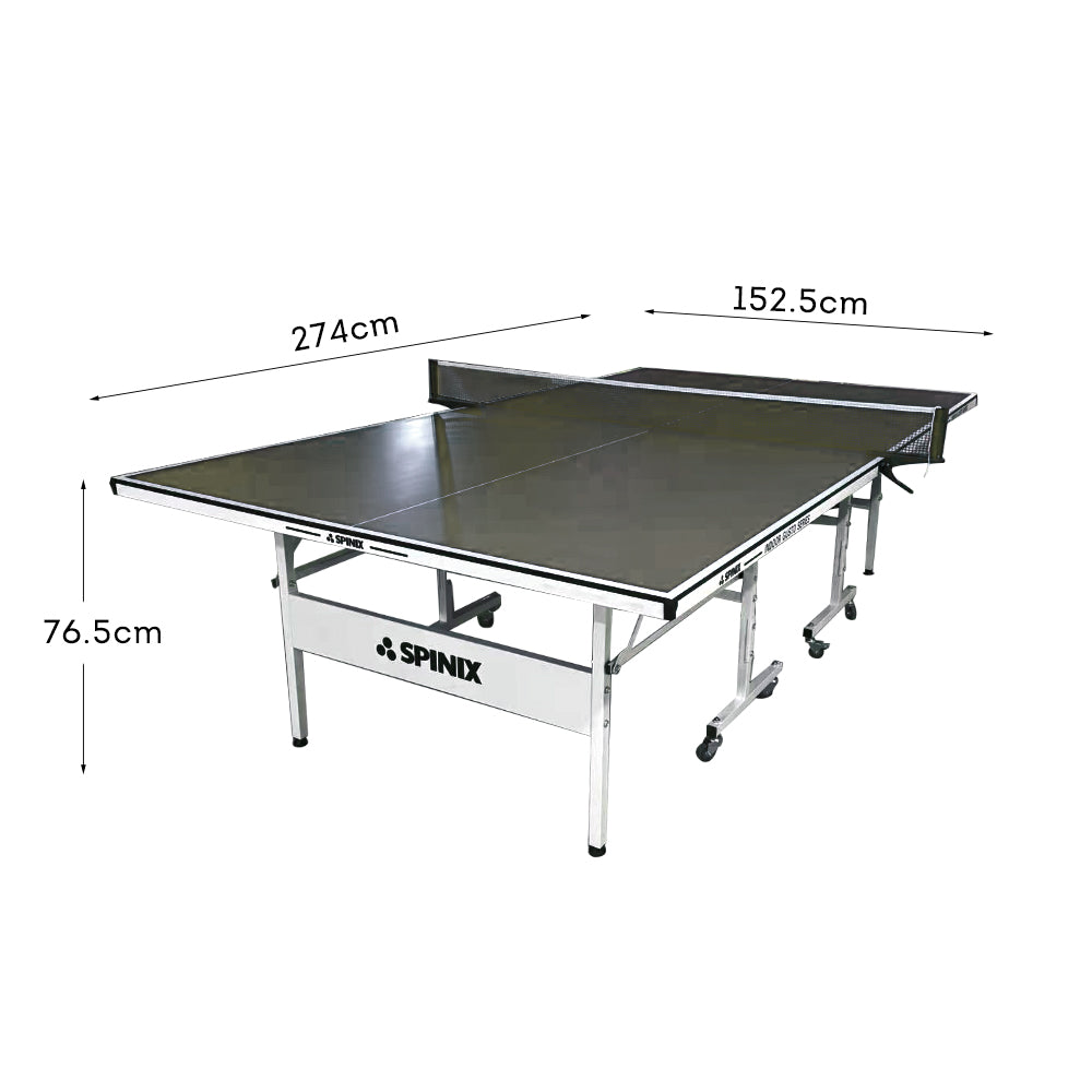 SPINIX 19mm Balls Play Table Pingpong Foldable Solo Table-Bats Top Tennis Indoor Blue&Black Net