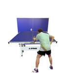 SPINIX Rollaway Solo Balls Table Foldable Black&Blue Play Indoor Pingpong Table-Bats 13mm Tennis Net