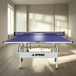 SPINIX Pro Solo Table-Bats 25mm Balls Table Blue&Black Tennis Foldable Indoor Pingpong Play Net