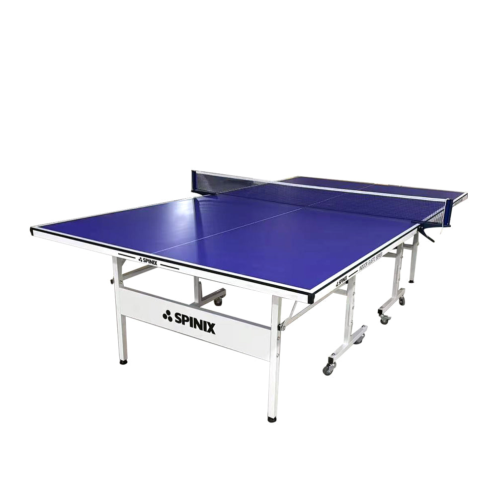 SPINIX 19mm Balls Play Table Pingpong Foldable Solo Table-Bats Top Tennis Indoor Blue&Black Net