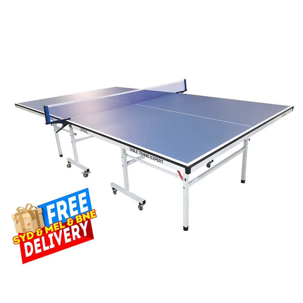 PRIMO Optimal Table Indoor Foldable Solo Blue Balls Play Pingpong Table-Bats Top Tennis 16mm Net