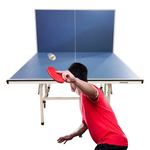PRIMO Optimal Table Indoor Foldable Solo Blue Balls Play Pingpong Table-Bats Top Tennis 16mm Net