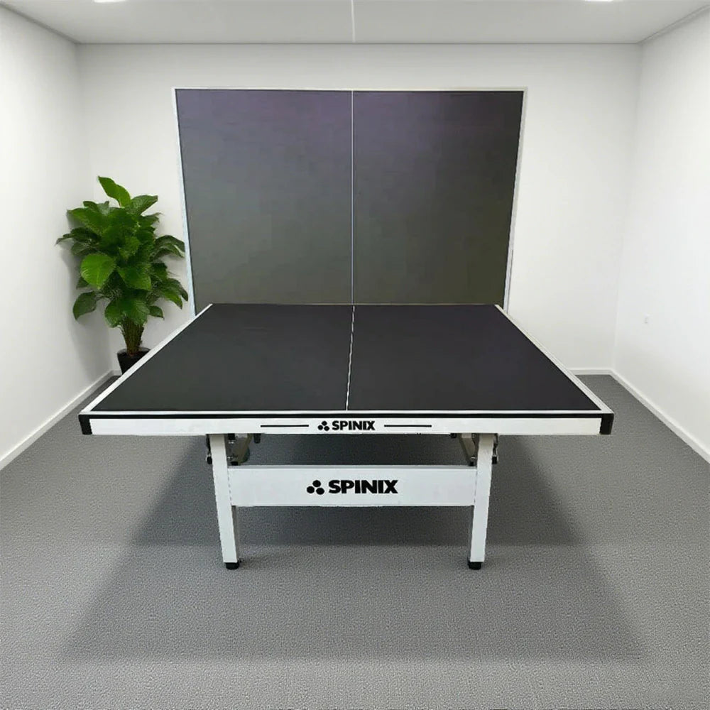 SPINIX Rollaway Solo Balls Table Foldable Black&Blue Play Indoor Pingpong Table-Bats 13mm Tennis Net