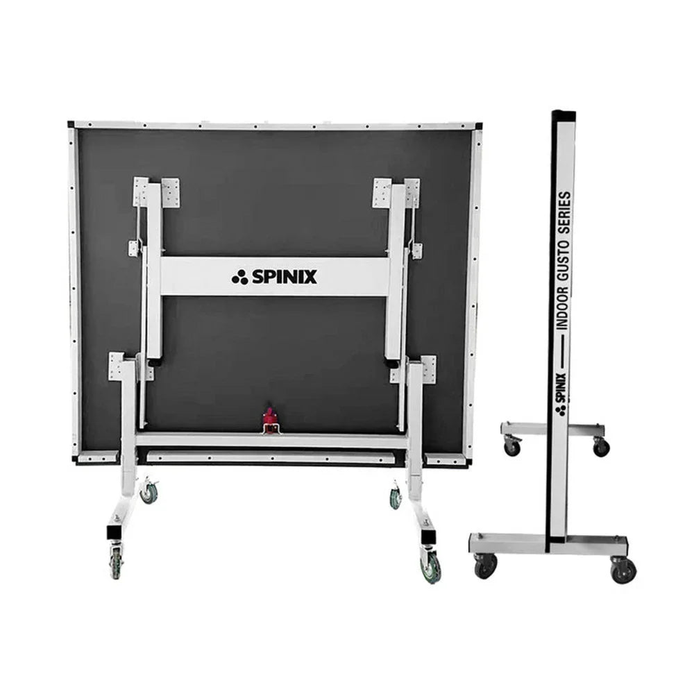 SPINIX Rollaway Solo Balls Table Foldable Black&Blue Play Indoor Pingpong Table-Bats 13mm Tennis Net