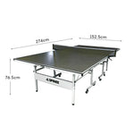 SPINIX Rollaway Solo Balls Table Foldable Black&Blue Play Indoor Pingpong Table-Bats 13mm Tennis Net