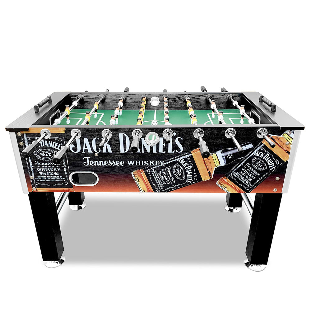 KICKSY JD Black Table Soccer 5FT Steel Solid with Foosball Rods