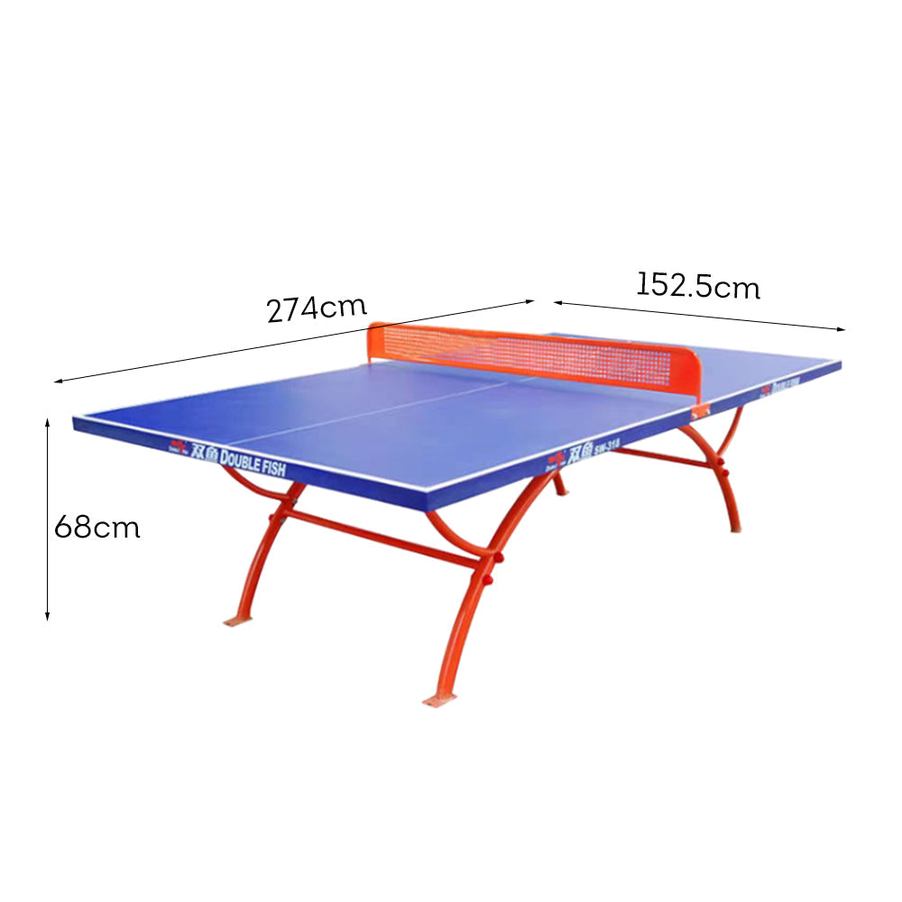 DOUBLE FISH Table-Bats Table Tennis Balls Pingpong Net ITTF Waterproof Outdoor Blue SW318B Approve