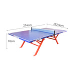 DOUBLE FISH ITTF Pingpong Blue Table Table-Bats Waterproof Net Tennis SW321 Outdoor Balls Approve