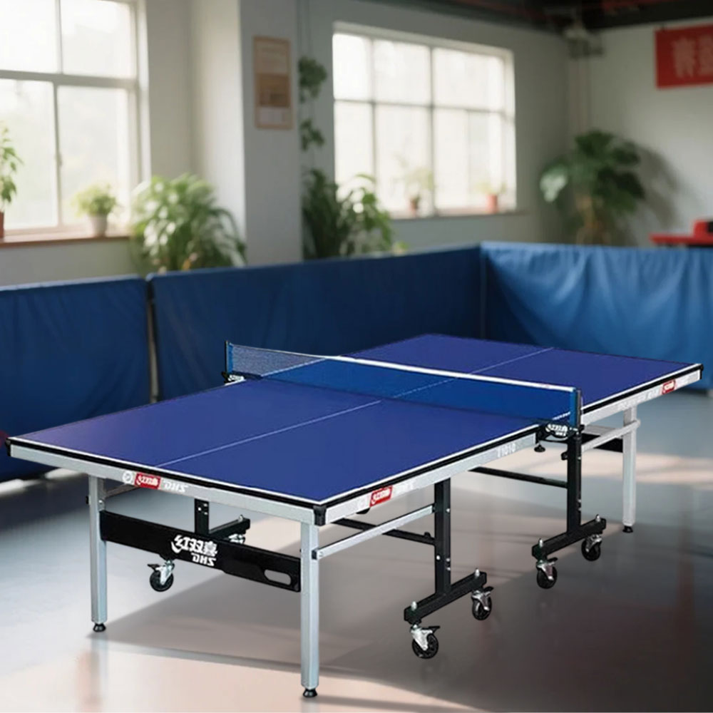 DHS T1010 Premium Table Tennis Bats Table 15mm Indoor Blue Balls - Pingpong Net