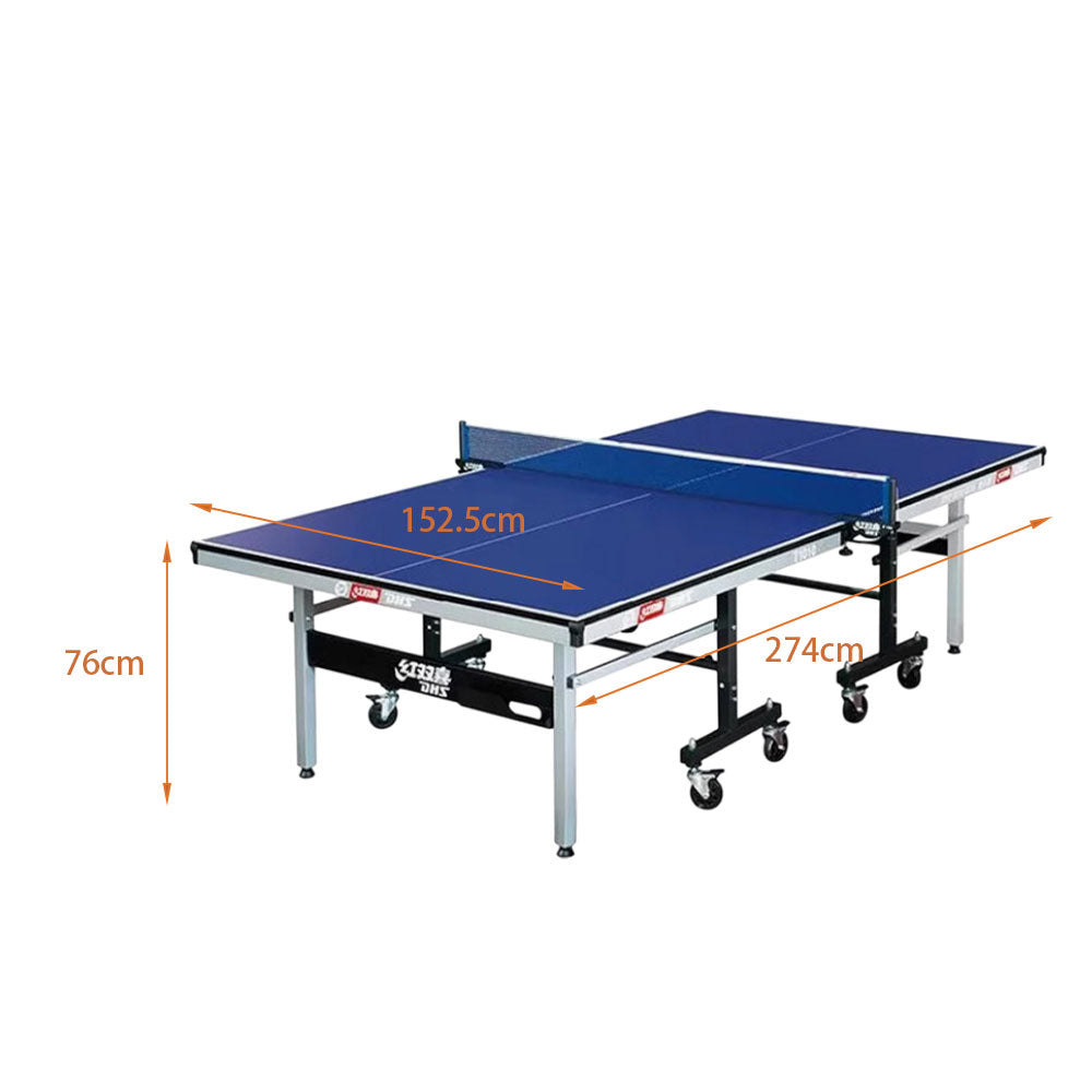DHS T1010 Premium Table Tennis Bats Table 15mm Indoor Blue Balls - Pingpong Net