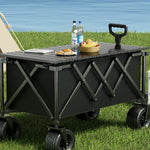 TREKKA ETC001 Portable Camping Tabletop - Lightweight Multi-Purpose Outdoor Dining & Work Table, Stable Moisture-Resistant Surface