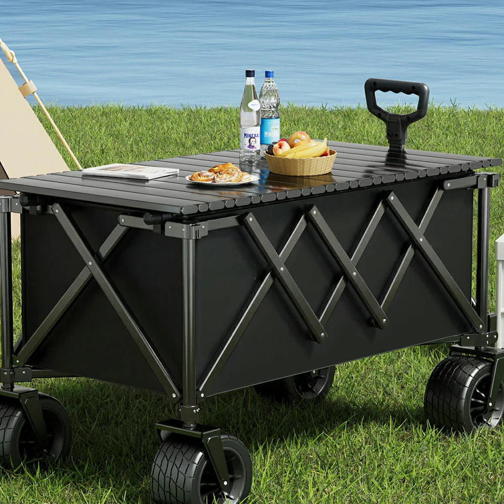 TREKKA ETC001 Portable Camping Tabletop - Lightweight Multi-Purpose Outdoor Dining & Work Table, Stable Moisture-Resistant Surface