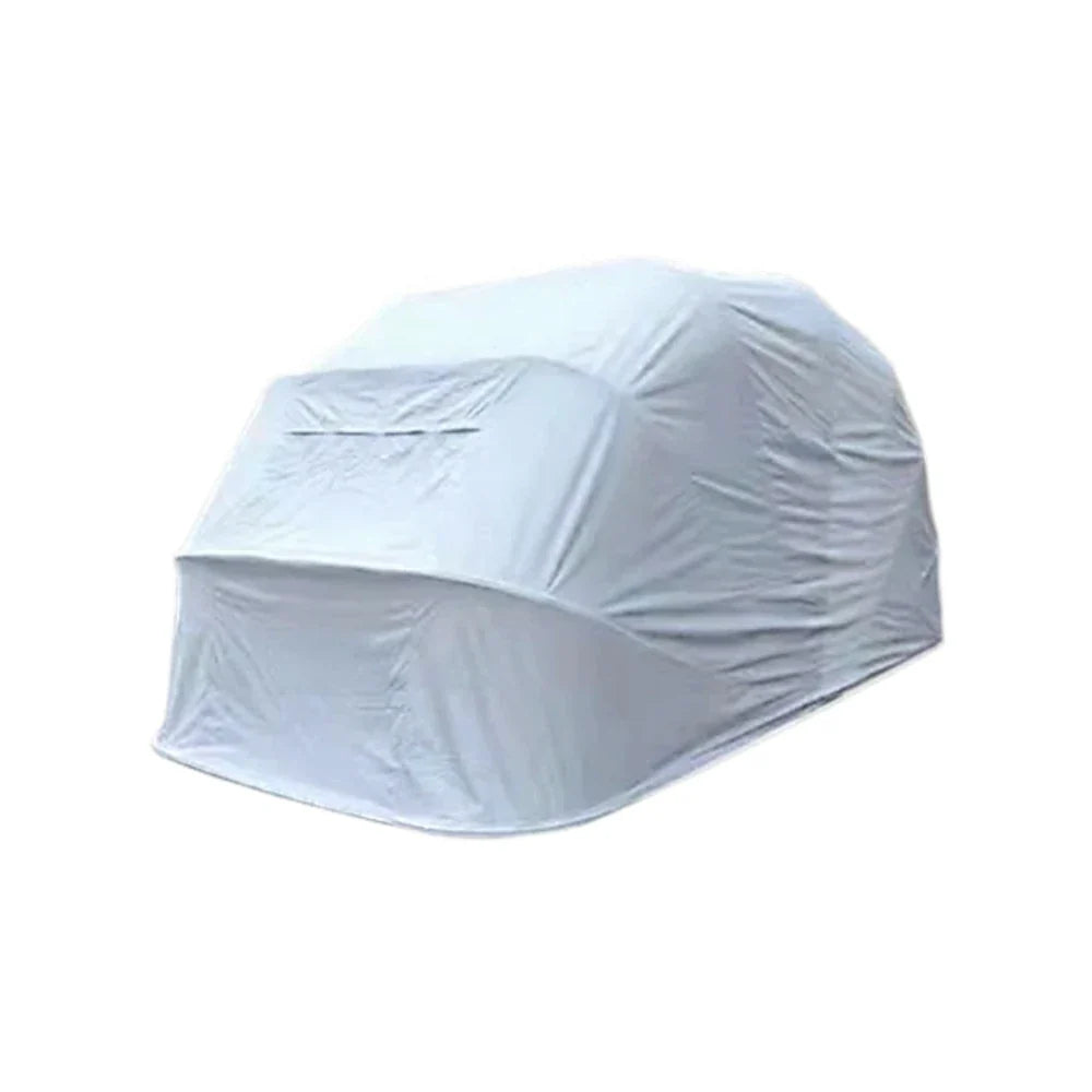 TREKKA Upgraded Galvanized Car Canopy 5.7/6m Portable Cover Reinforced Steel Frame Waterproof & UV-Resistant Fabric Wind-Stable Structure - Grey