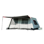 TREKKA Full Blackout Flagship Camping Tent (No Side Awnings) - Complete Sun Protection, Premium Family Shelter - Grey