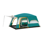 TREKKA Family Camping Tent for 2-6 People with Living Area - Dual-Room Layout, Excellent Ventilation, Comfortable Shelter - Green