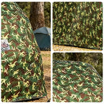 TREKKA Manual Car Canopy - 5.6/6m Upgraded Galvanized Steel Frame Reinforced Structure Waterproof & UV-Resistant Fabric Wind-Stable Design - Camouflage