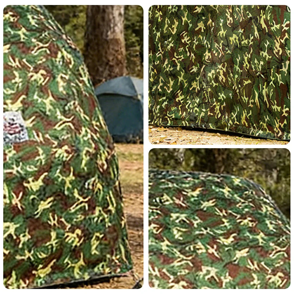 TREKKA Manual Car Canopy - 5.6/6m Upgraded Galvanized Steel Frame Reinforced Structure Waterproof & UV-Resistant Fabric Wind-Stable Design - Camouflage