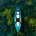 TREKKA 312/412cm Kayak Durable PVC Construction Multi-Chamber Design Splash-Proof Bow Quick-Drain Valve Ideal for Fishing & Recreation