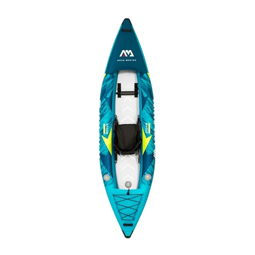 TREKKA 312/412cm Kayak Durable PVC Construction Multi-Chamber Design Splash-Proof Bow Quick-Drain Valve Ideal for Fishing & Recreation