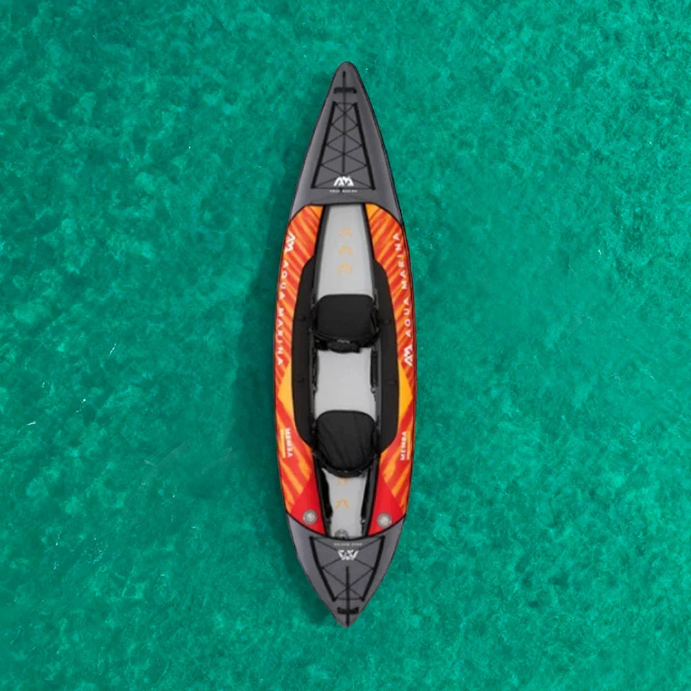 TREKKA 330/390cm Kayak Durable PVC Multi-Chamber Design Splash-Proof Bow Quick-Drain Valve Ideal for Fishing & Recreation
