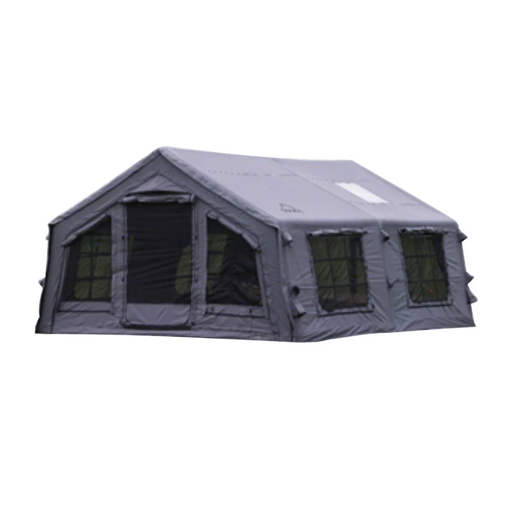 TREKKA 17.2 Square Meter Pro Camping Tent -All-Season Outdoor Shelter Upgraded Poly-Cotton Fabric, Large Panoramic Windows, Spacious Interior  - Grey