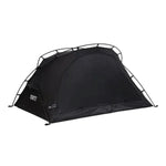TREKKA Lightweight Backpacking Tent - Teflon Flame-Retardant Ripstop Fabric, Waterproof Design, Aluminum Pole Structure - Black