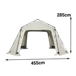 TREKKA Auto-Open Large Camping Canopy Tent - Ripstop Oxford Fabric, Fast Setup, Heavy-Duty Steel Frame - Ivory White