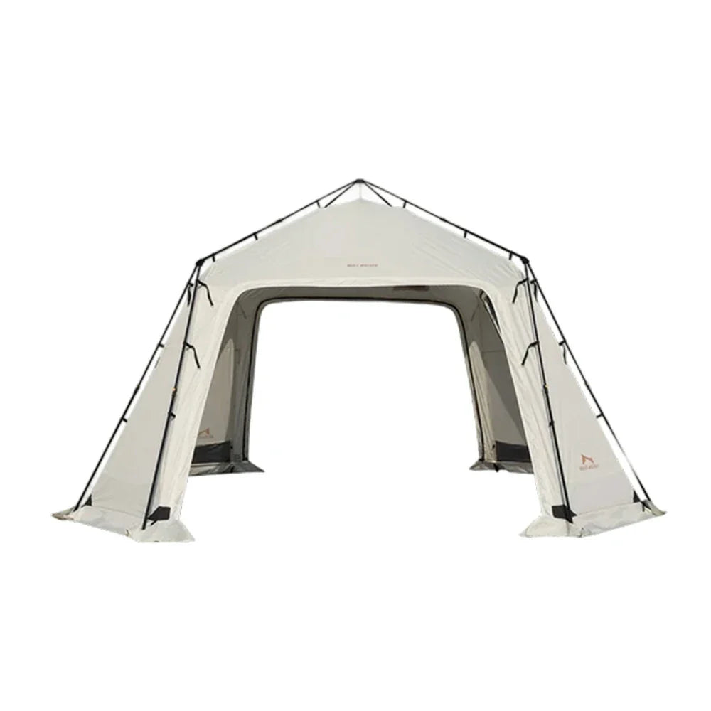 TREKKA Auto-Open Large Camping Canopy Tent - Ripstop Oxford Fabric, Fast Setup, Heavy-Duty Steel Frame - Ivory White